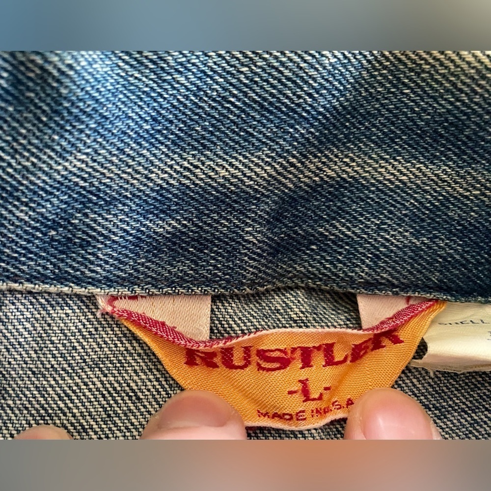 VINTAGE Rustler Jean Jacket - Picture 7 of 11